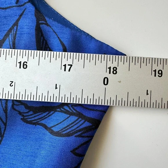 Sheri Martin‎ Dress Blue Floral  Cocktail Whimsical  Size 6 Retro Vintage Y2K - Picture 10 of 13